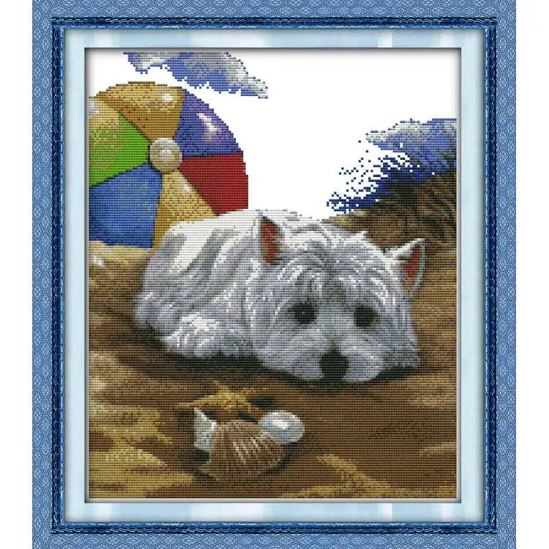 Картина Joy Sunday с изображением любящей собаки напечатанная на холсте Набор для