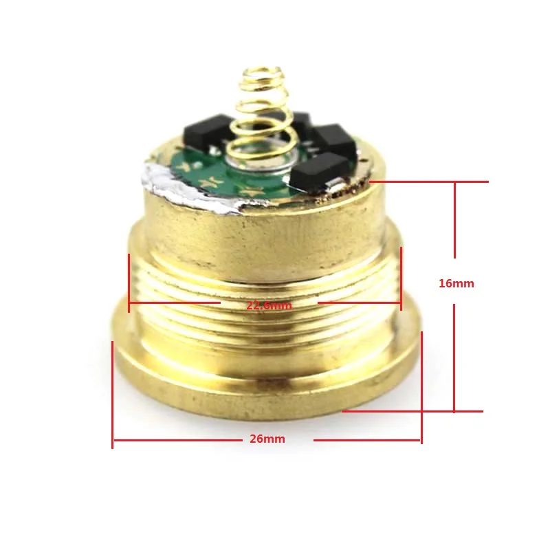 CREE XP L HI V3 1600lm 7135x8 Driver Brass Base LED Drop in для фонарика C12|led lamp 100 watt|led power supply 12vled spot light portable
