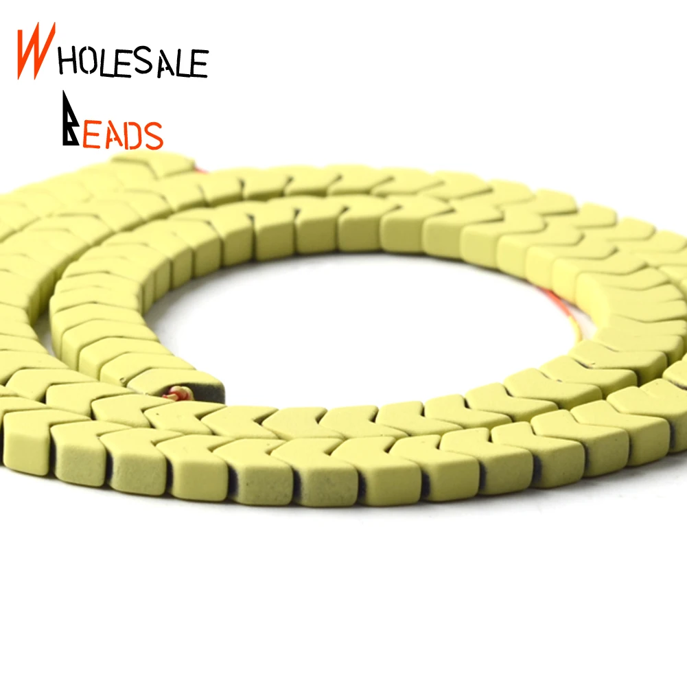 

6x3mm Natural Stone Olive Green Rubber Arrow Hematite Round Spacer Beads For DIY Jewelry Making Necklace Bracelet Accessories