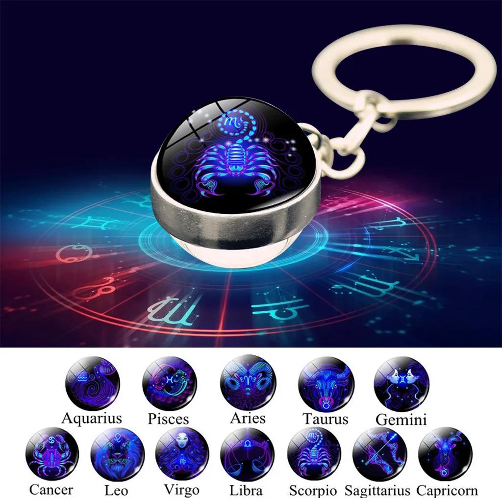 Модное кристаллическое украшение стеклянный шар 12 раз брелоки с цветными