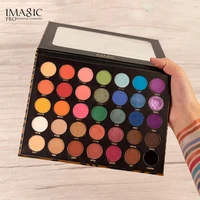 imagic new 35 color eyeshadow palette waterproof matte glitter primer luminous eye shadow palette official product