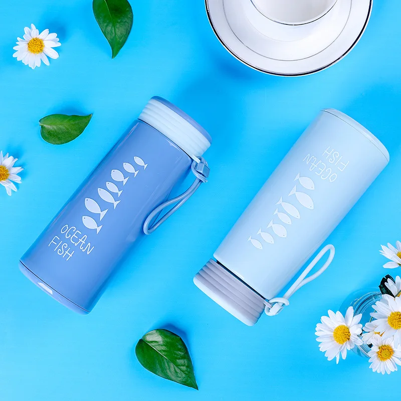 

Japanese Insulated Bottle Thermal Water Cup Portable Thermos Vacuum Flask Bottle Cute Student Cups Men Women Juice Water Bottle