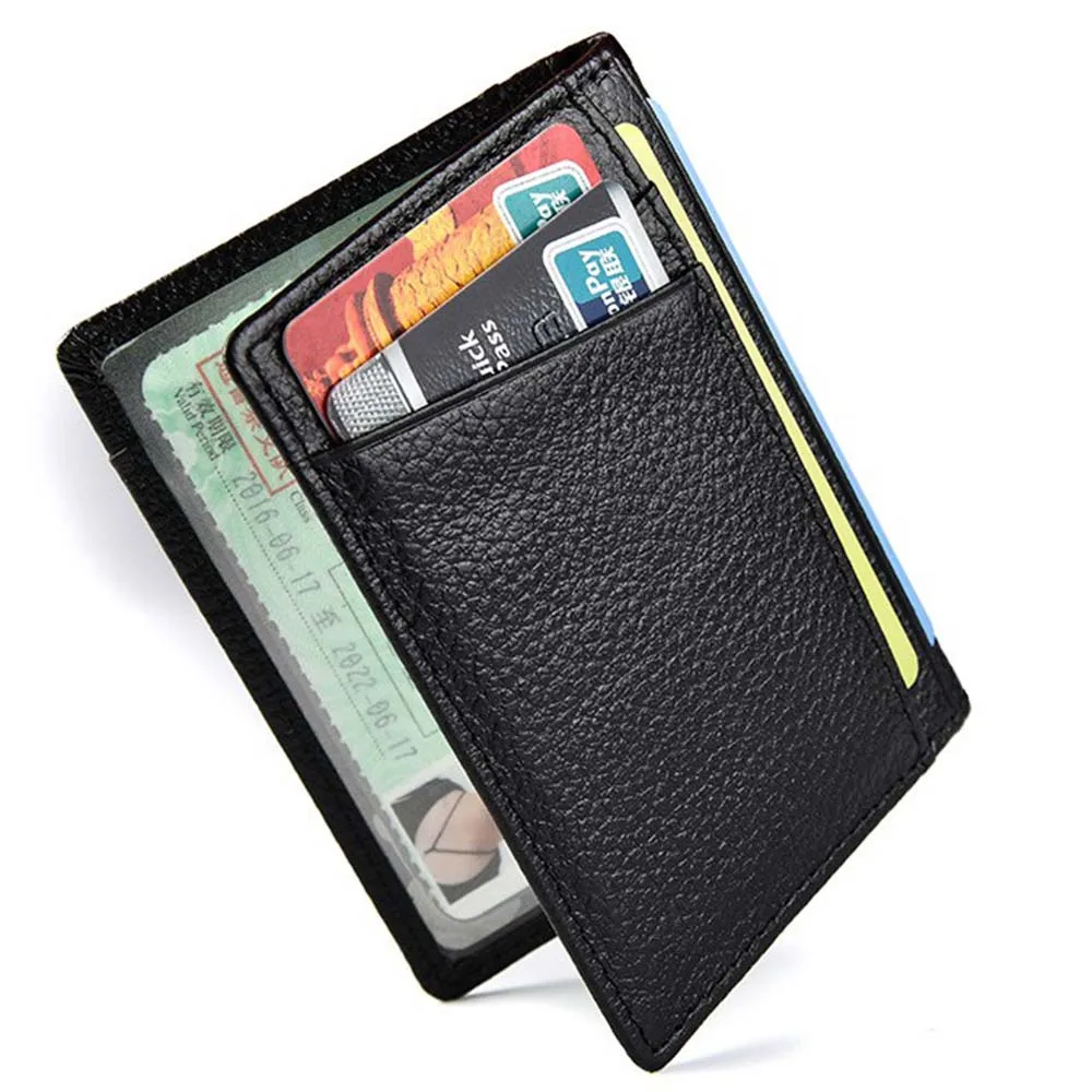 Мужские кошельки с держателем для карт винтажный черный короткий кошелек