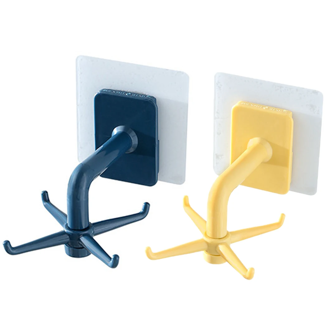 

2Pcs Kitchen Rotary Hook Wall Mounted Kitchenware Storage Rack Accessories cabinet organizer hook up storage rack Spoon Hanger