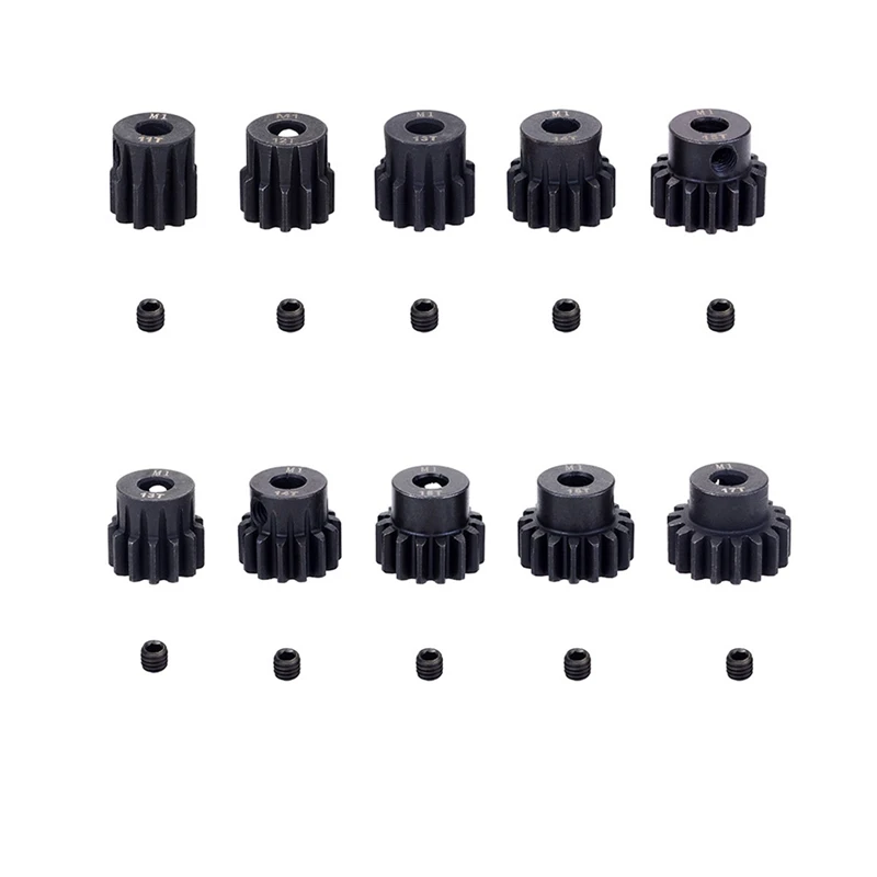 

FBIL-5Pcs M1 5mm Pinion Motor Gear for 1/8 RC Buggy Car Truck