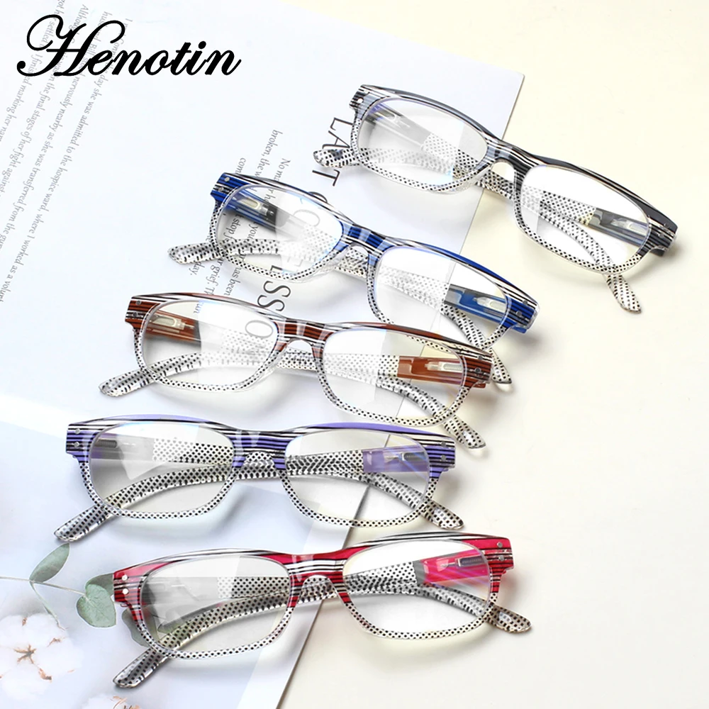 

Fashion Reading Glasses With Spring Hinge Hd Redaer Diopter +50 +250 +400
