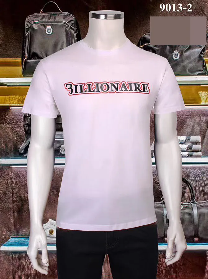 

shirt Billionaire T men 2021 New Mercerized cotton Fashion casual high quality breathable M-4XL free shipping