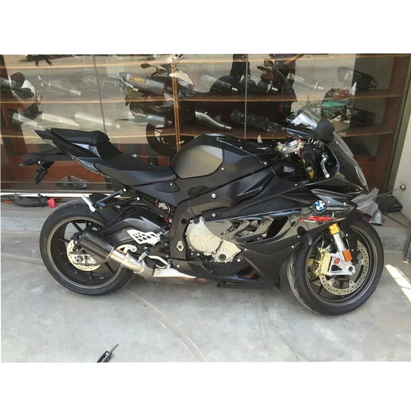 2010-2014 S1000R выхлопная труба мотоцикла для BMW слипоны 60 мм Бесшумная из углеродного