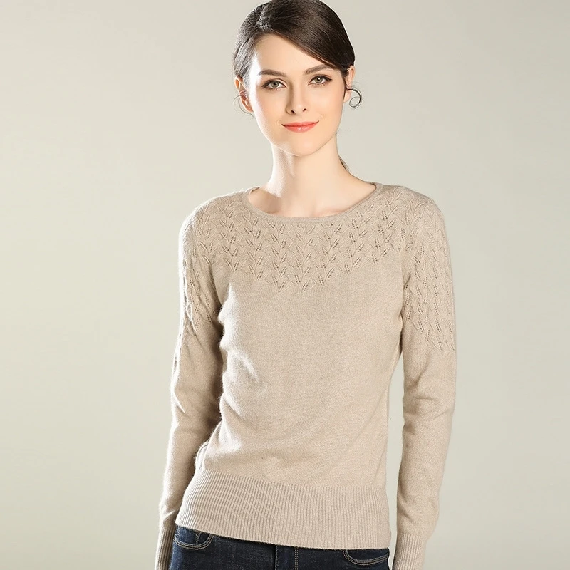 

Wool Hollow Mohair Out Patchwork Long Sleeve Jumper Sweater Pullover - Ladies White/black/green/pink Solid Color Top