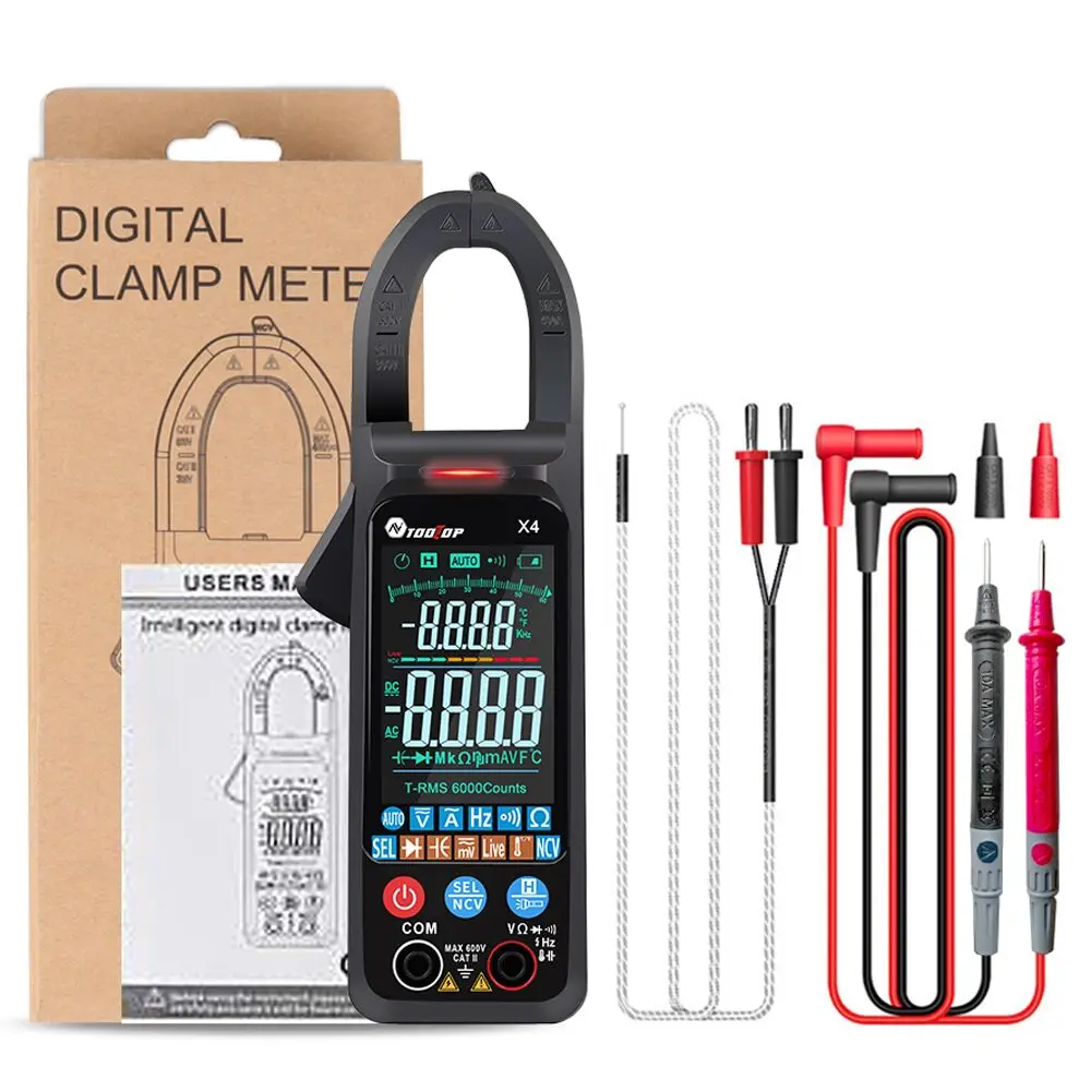 Мультиметр TOOLTOP X4 X5 цифровой цветной с большим экраном 6000 отсчетов | Инструменты