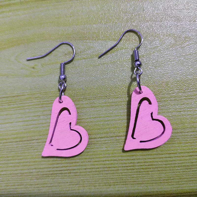 

New Silver Hook Earrings Double Heart Drop Earrings Clip Earrings Romantic Party Gifts For Women Girls Jewelry