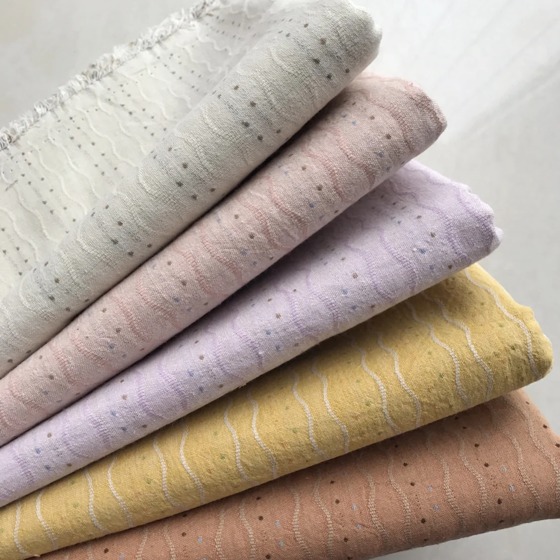 

New 50*70cm DIY Japan Little Cloth group Yarn-dyed fabric,for sewing Handmade Patchwork Quilting , stripe dot sewing