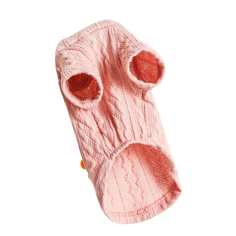 Хлопковая футболка для собак Воздухопроницаемый теплый свитер домашних