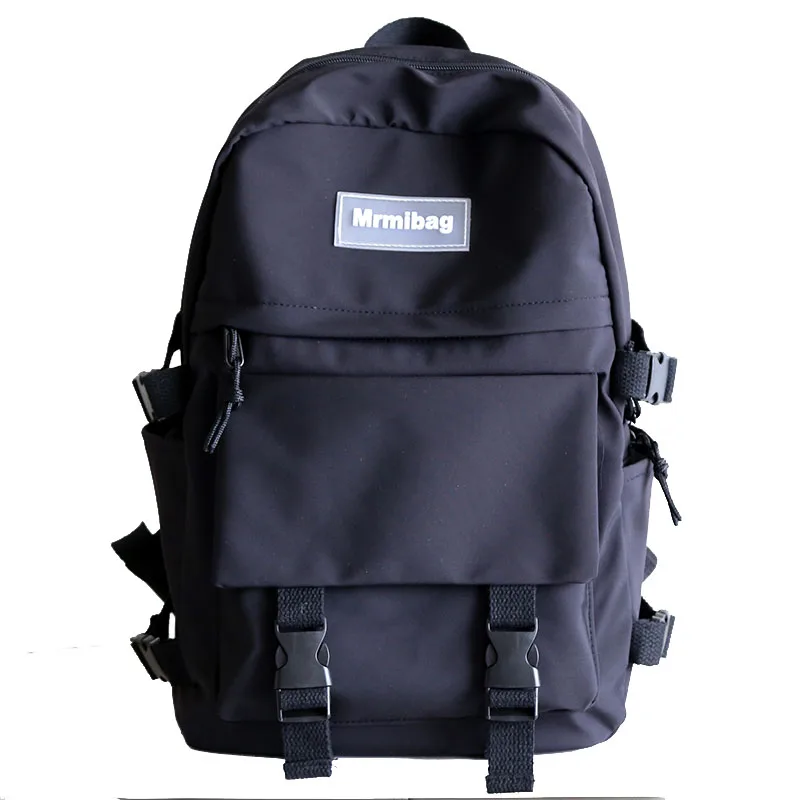 

Tooling Solid Color Women Backpack for Girls Large-capacity Schoolbag Male College Shoulder Bag Female Korean Dropshipping 2020