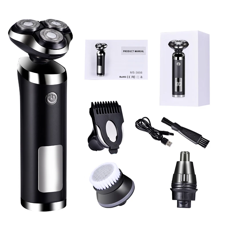 Новинка Мужская моющаяся перезаряжаемая бритва Электронная Бритва для бороды