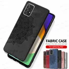 Ткань чехол для Samsung Галактики A52 A72 A32 5G 3D чехол для телефона с рельефным принтом крышка Sumsung 52 72 32 противоударный защиты Fundas