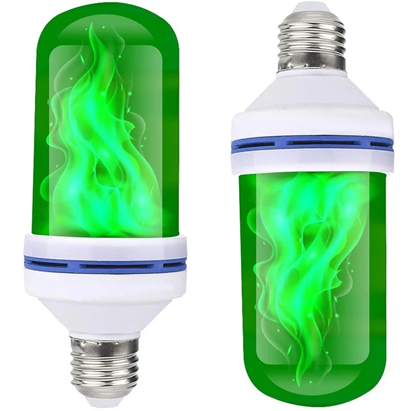 

6 colors Flame effect decorative bulb LED dynamic flame light E27 E26 B22 Creative corn bulb Flame simulation effect Night light