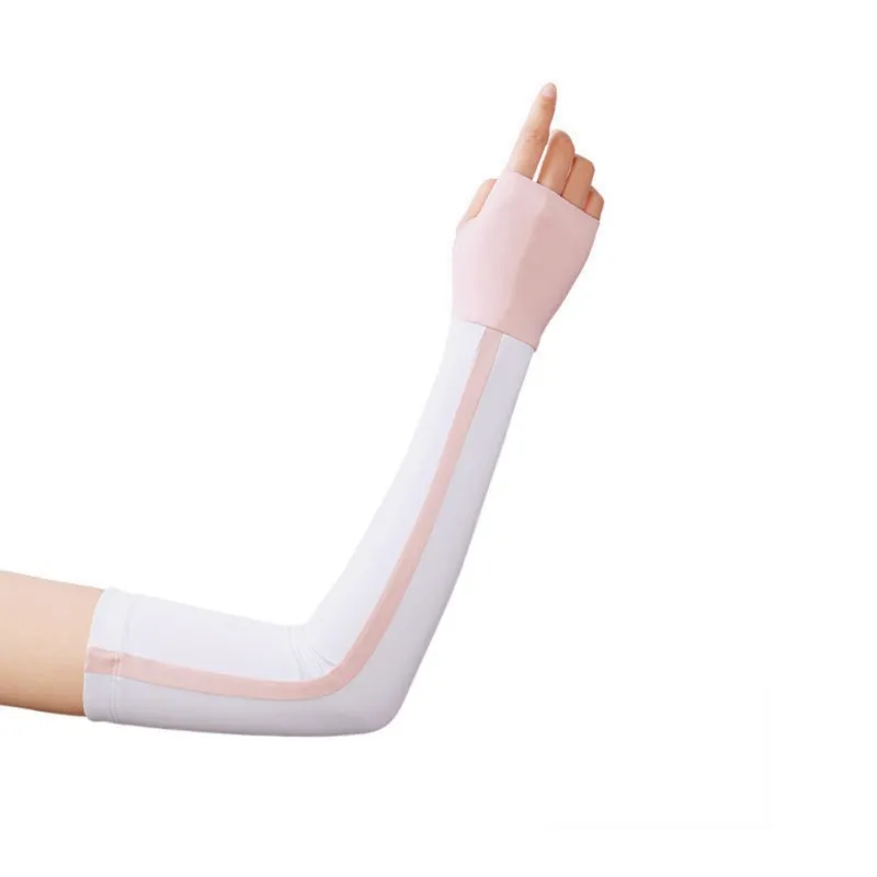 

New Women Arm Sleeves Sun UV Protection Skin Protector Long Cover Cooling Arm Warmer Ice Silk Outdoor Sportswear Accessory