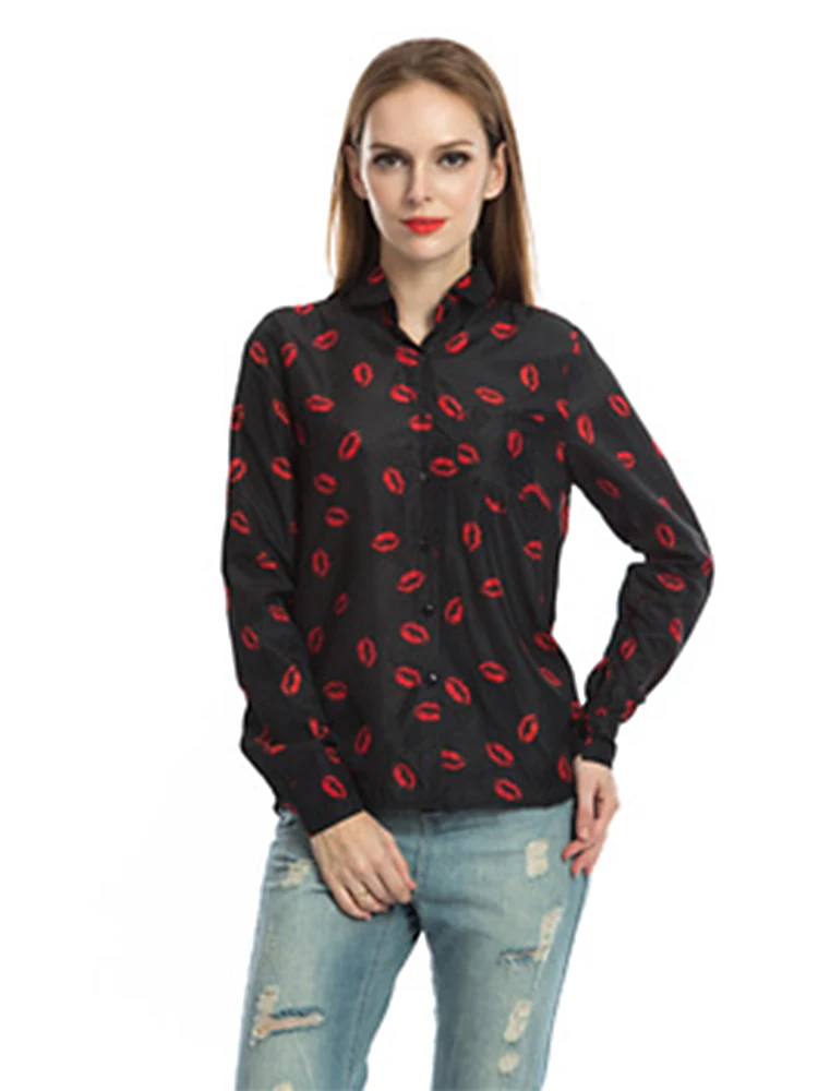 Summer Clothes For Women y2k Crop Top Women's Casual Fashion Shirt Iapel Iong Sleeve Printed Plaid Bottoming Shirt Chiffon Shirt