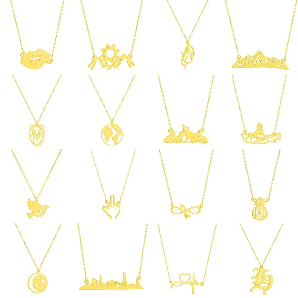 QIAMNI сердцебиение стрела волк карта фотография подарки для влюбленных ювелирные