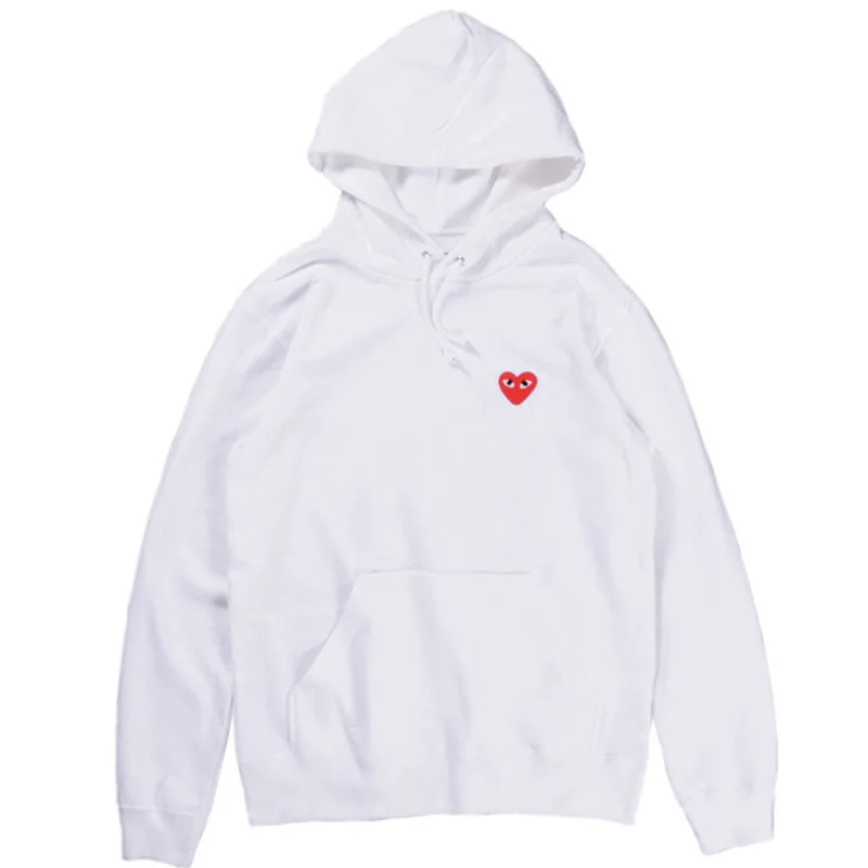 

(have eyes)Fashion Love Hoodies Loose Pullover Sweatshirt Men's Women's Clothing Same Style Little Red Heart Couple Clothes