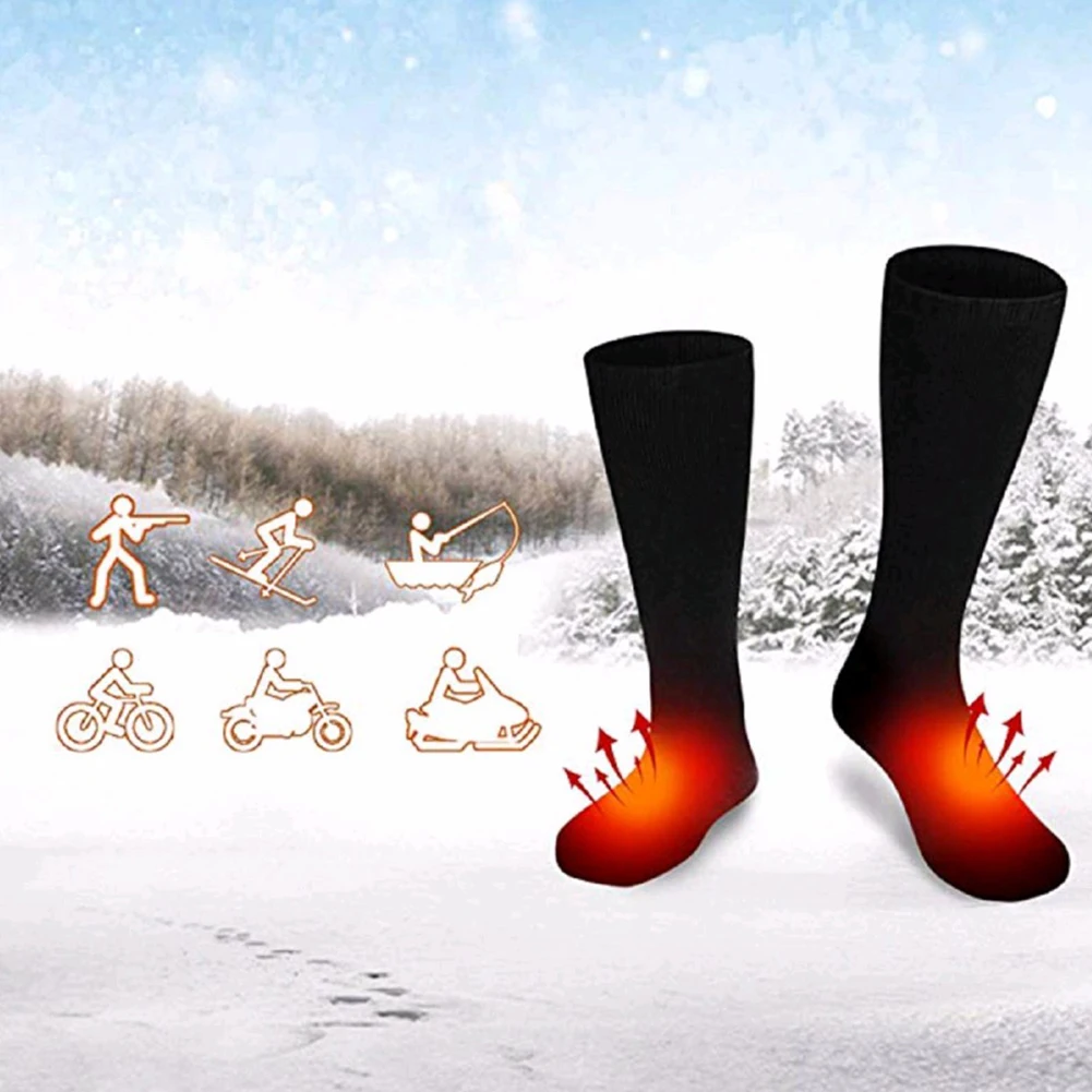 

2021 New 3V Thermal Cotton Heated Socks Men Women Battery Case Battery Operated Winter Foot Warmer Electric Socks Warming Socks