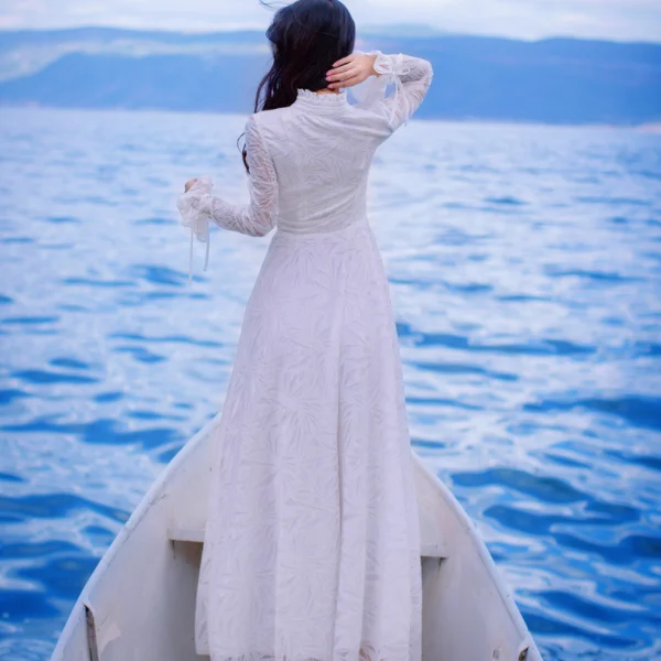 Высокое качество взрывы Досуг Винтаж элегантные платья для женщин вышивка