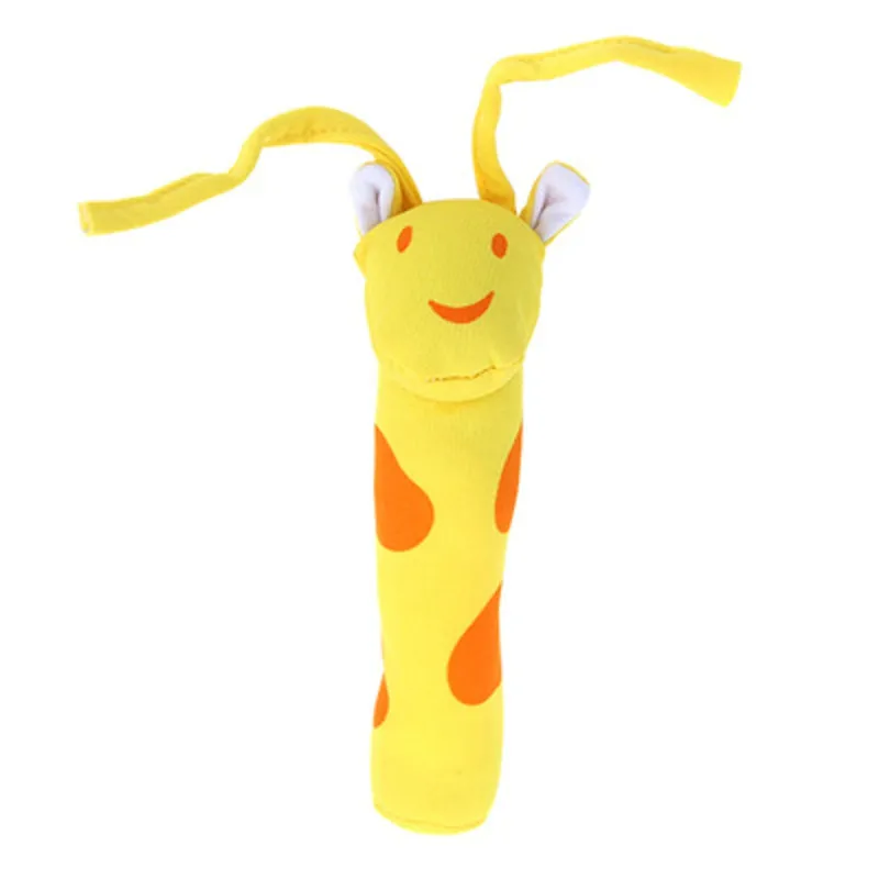 

Baby Soothing Rattle Animal BB stick Hand Bell Rattle Plush Toys Funny zabawki dla niemowlaka brinquedos #4J29