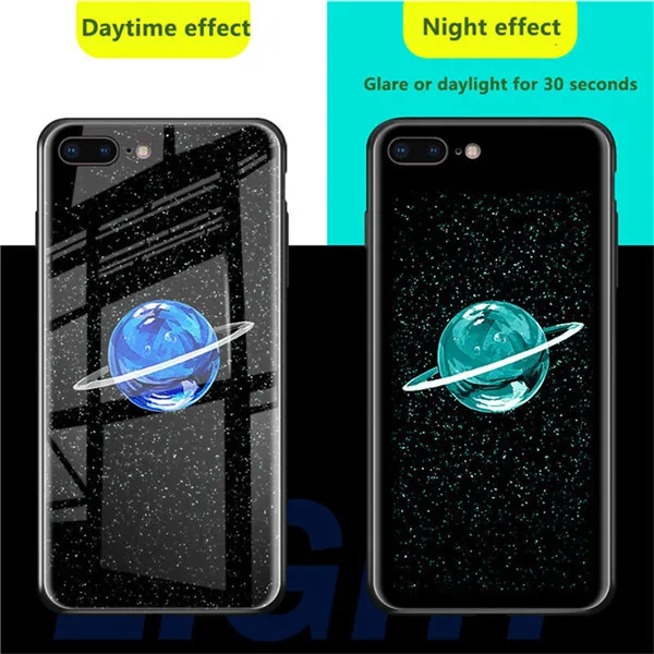 Marvel Человек-паук Бэтмен световой Стекло чехол для iPhone XR XS MAX 7 6 8 плюс Черная пантера Железный человек чехол телефона для iPhone X 10 - Цвет: 3