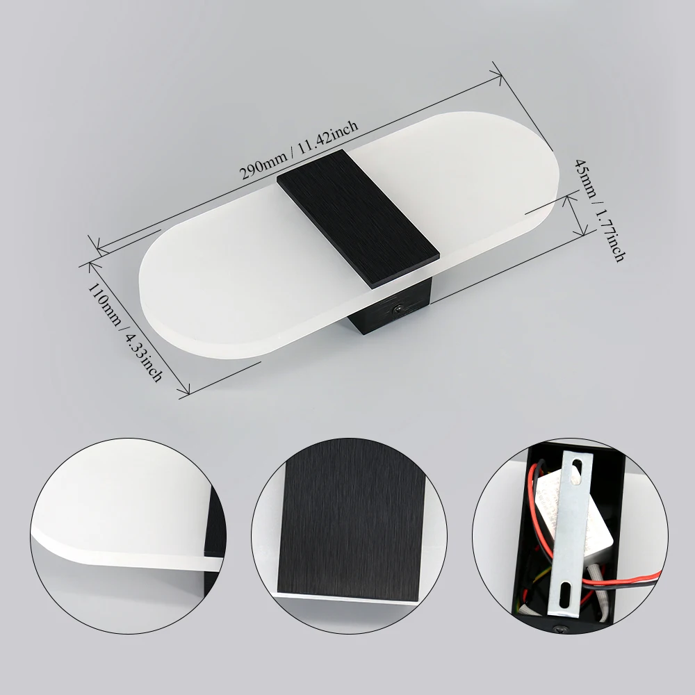 Настенный светильник светодиодный с датчиком движения регулируемой яркостью