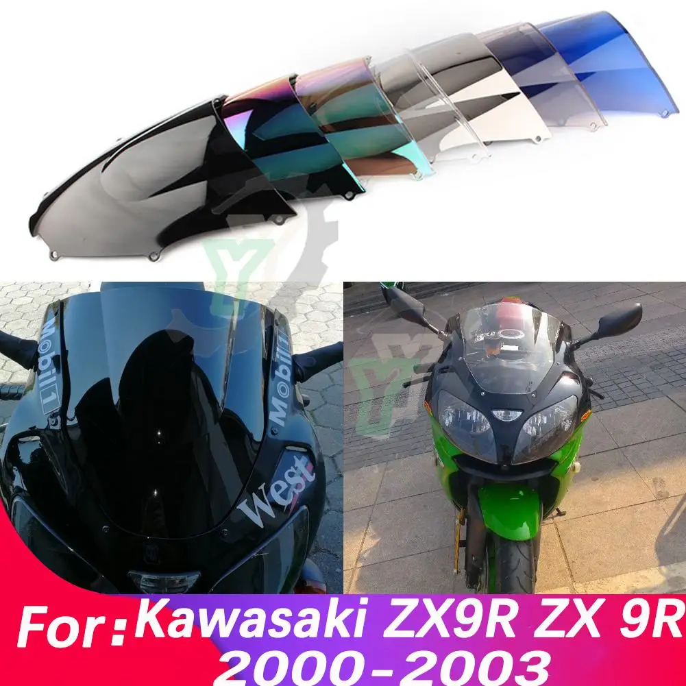 

Cafe Racer Motorcycle Windshield Motorbike Windscree Wind Deflector For Kawasaki Ninja ZX9R ZX 9R 2000 2001 2002 2003 ZX-9R