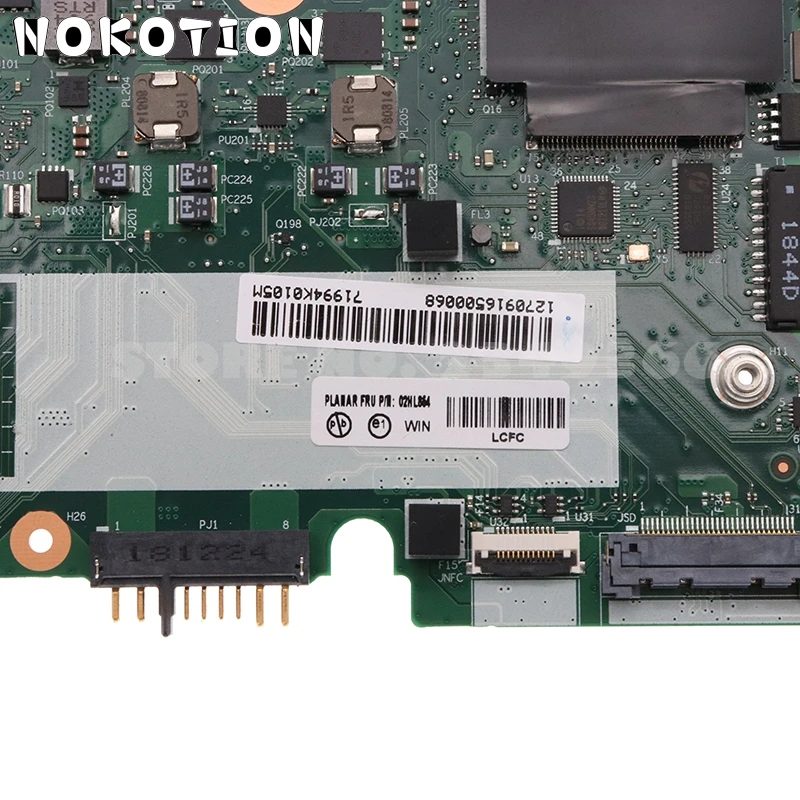 nokotion for lenovo thinkpad t480s laptop motherboard fru 01lv626 02hl864 et481 nm b471 sr3l8 i7 8650u cpu 8gb ram free global shipping