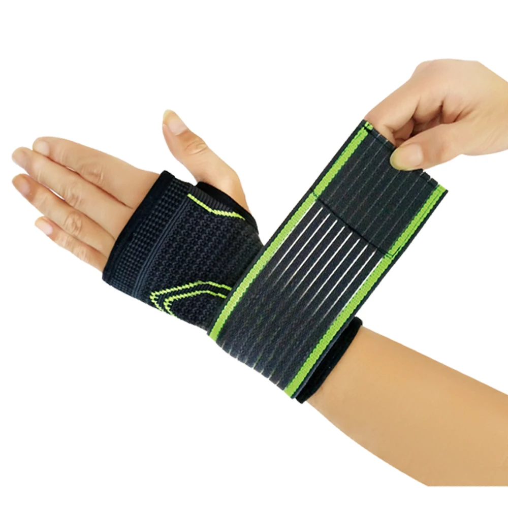 

3D Weaving Pressurized High Elastic Bandage Fitness Yoga Wrist Palm Support Powerlifting Gym Palm Pad Protector