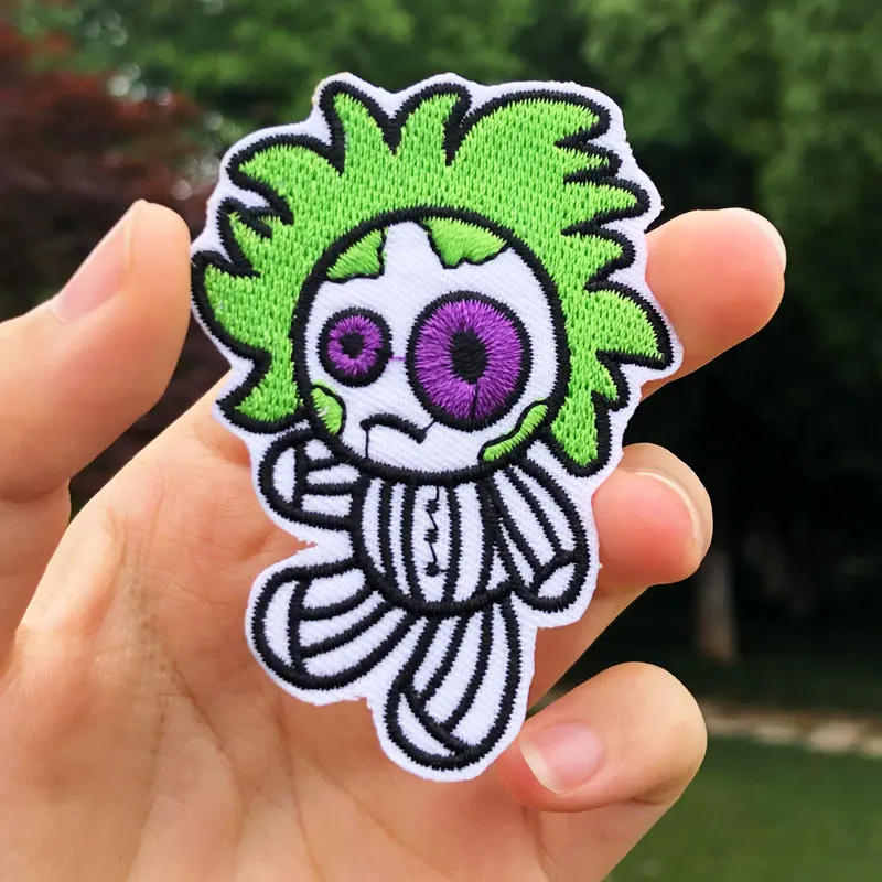 Мультяшные вышитые нашивки с котом для одежды термоклейкие Симпатичные полосы