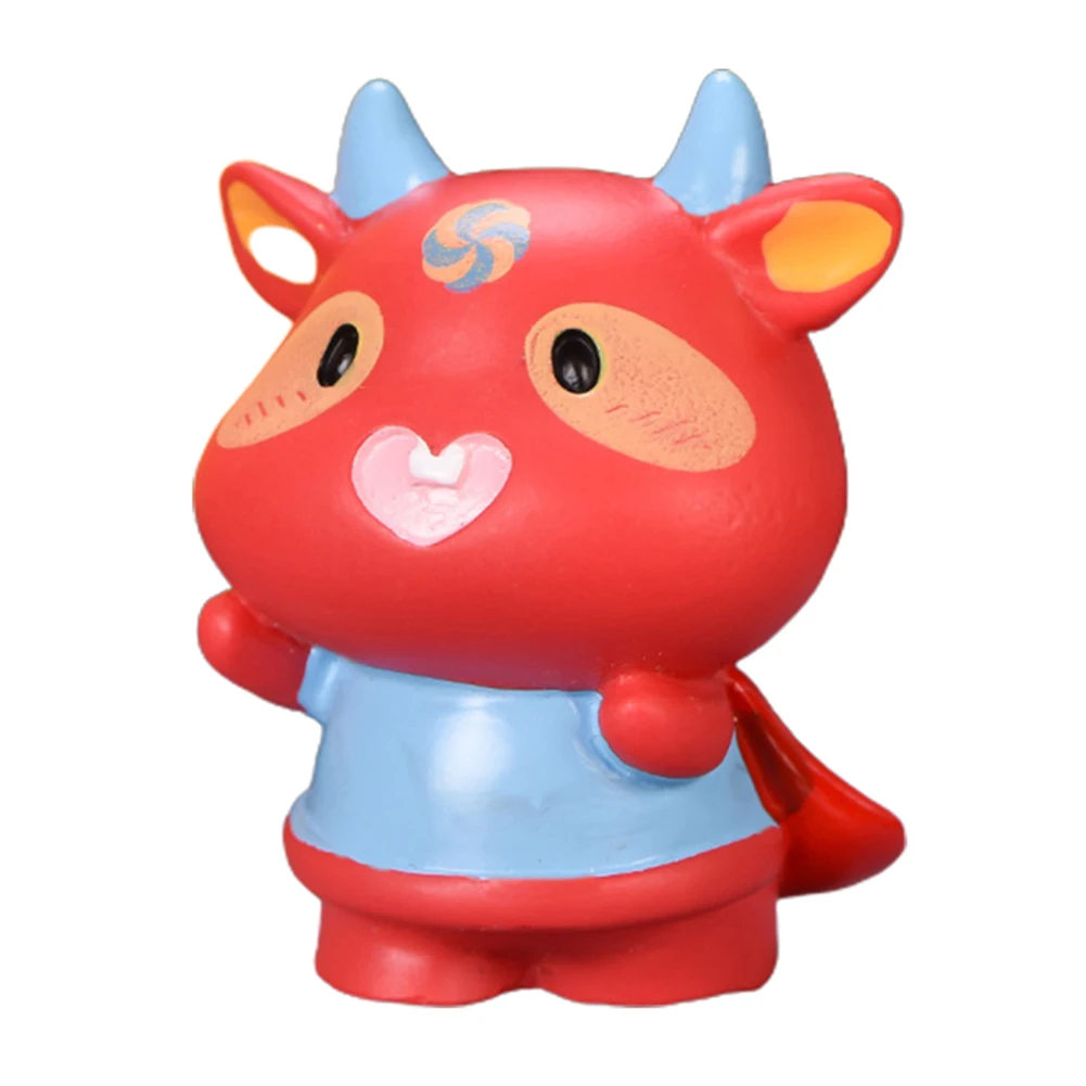 Мини Lucky Ox Buffalo полимерная МОДЕЛЬ украшение для сказочного сада микро Ландшафтный