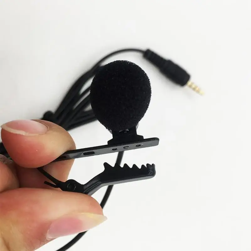 

Microphone Clip-on Collar Tie Mobile Phone Lavalier Microphone Mic for ios Android Cell Phone Laptop Tablet Recording