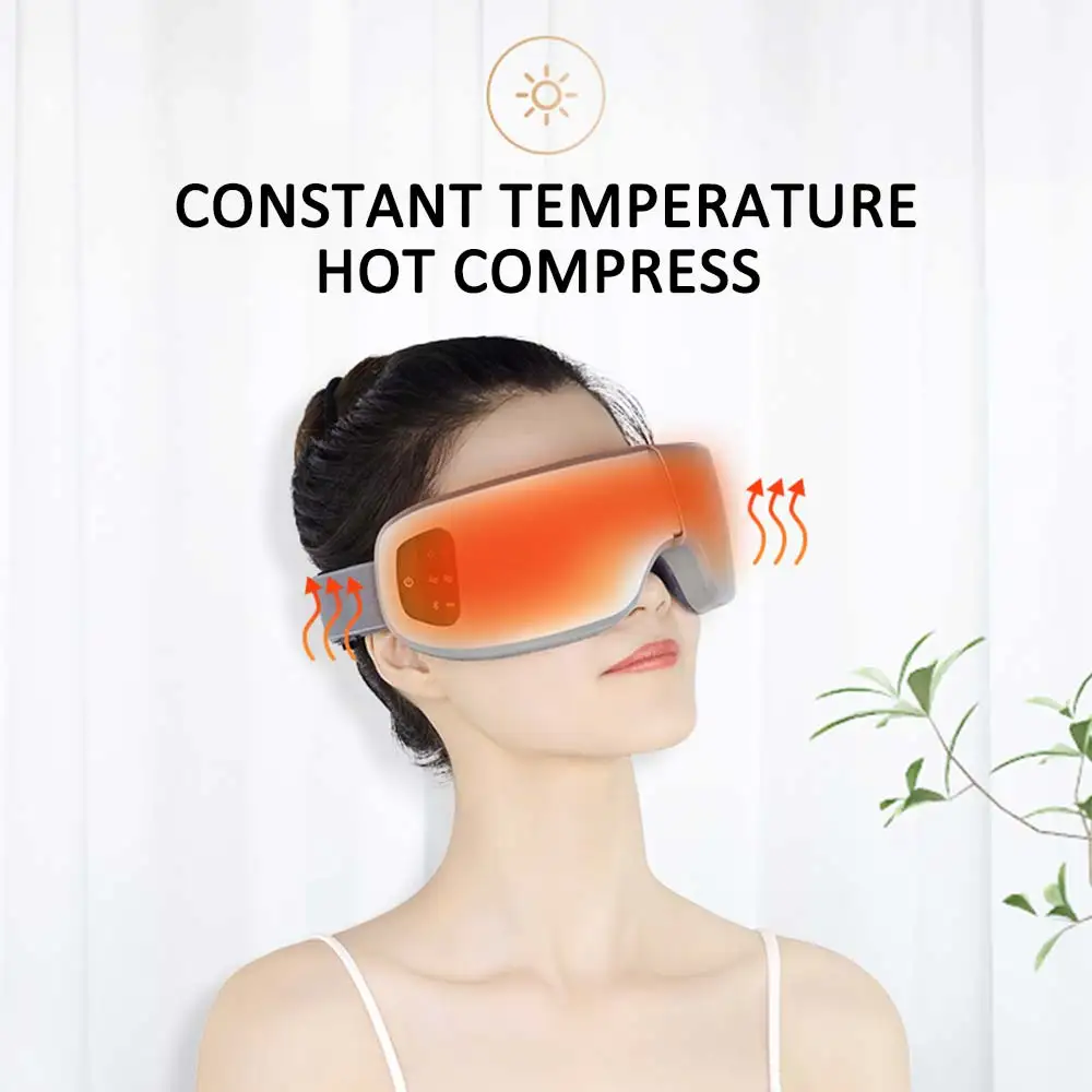 

Smart Eye Massager Air Pressure Massage Glasses Eliminate Fatigue Hot Pack Eyes Goggles Folding Bluetooth Eye Care Machine