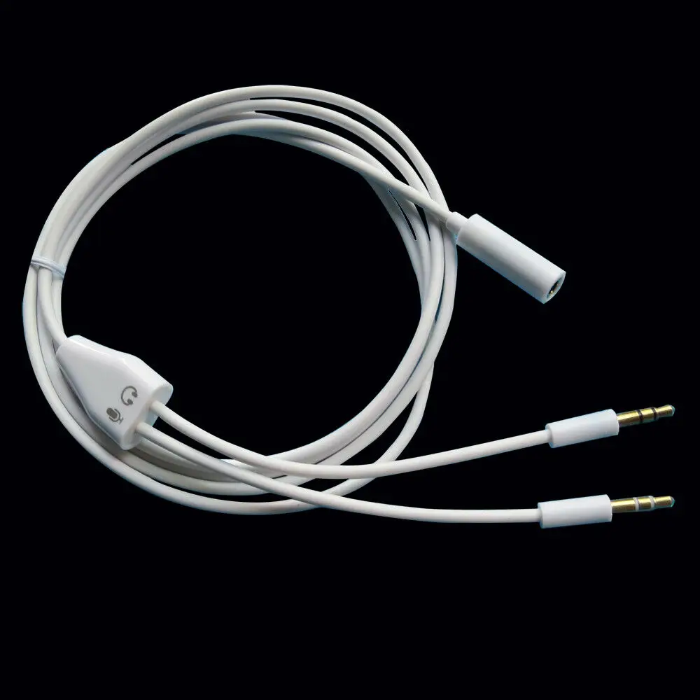 Двойной 2 мужчины к 1 женщина 3 5 мм аудио наушники микрофонный сплиттер кабель м| |