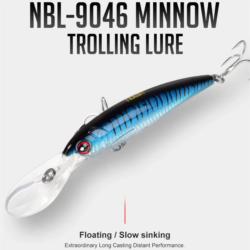 Noeby 1 шт. 16 см/73g 14 см/52 г 12 см/32g плавающая приманка для рыбалки Minnow приманки жесткая
