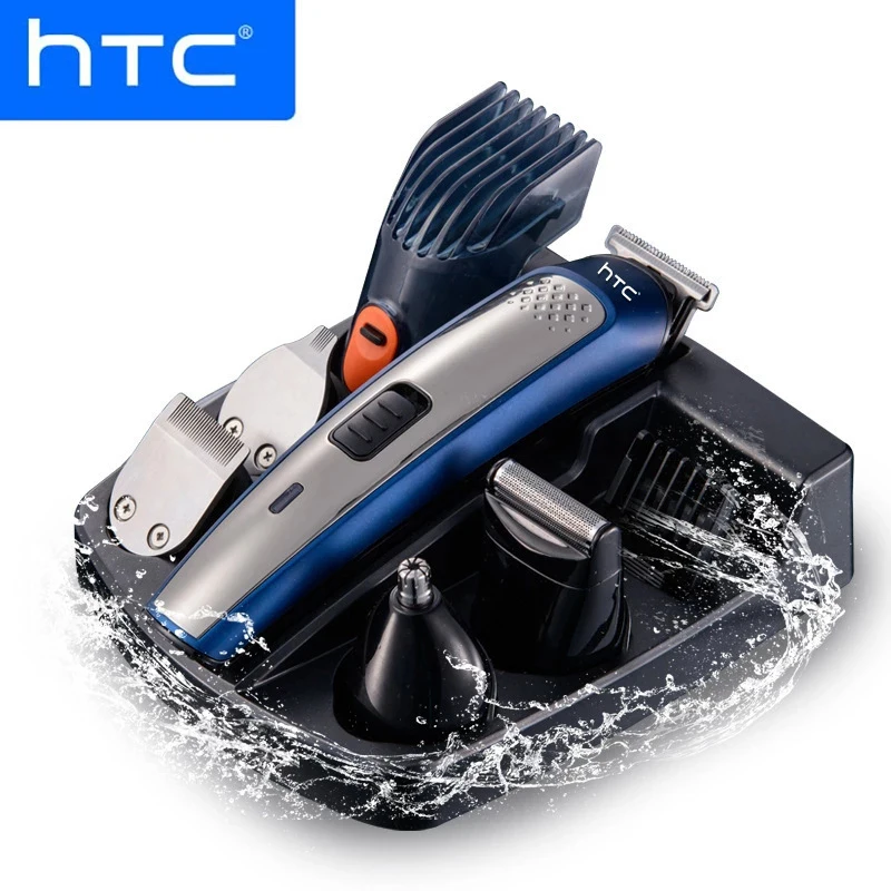 

Многофункциональные комплекты для жениха HTC 5 в 1, перезаряжаемый триммер для волос, носовая резьба, головка для бороды для мужчин, машинка дл...