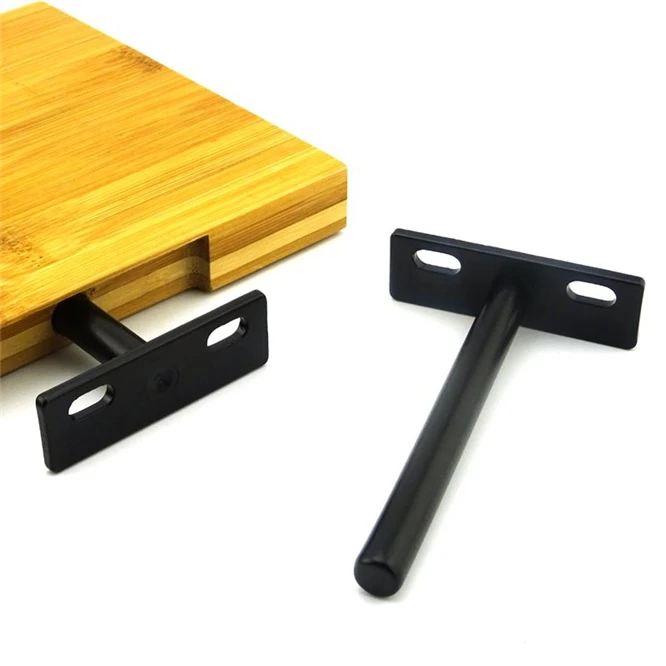 Черная Скрытая скобка 3 размера тяжелая опора настенный Настольный кронштейн для