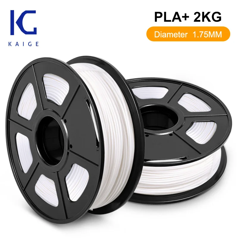 

KAIGE PLA PLUS 3D Filament 2KG 1.75mm Consumable Low Shrinkage PLA Plus Extruder Filament For DIY Craft Eco-friendly Material