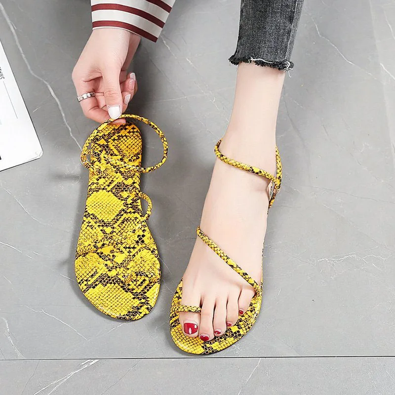 

Сандалии женские на платформе, кожаные босоножки-гладиаторы, открытый носок, Повседневная пляжная обувь, 2020