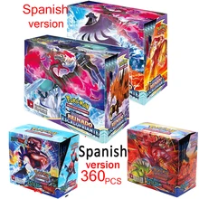 Pokemon Cards Toys Spanish Trading Card Game Sword Shield Collection Box Card Espada Escudo Pokmon Card Game for Kids