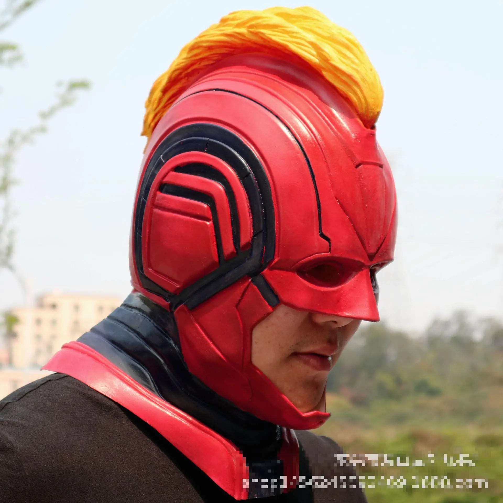 Капитан маска головные уборы Costplay Carol Danforth союз Мстителей Хэллоуин реквизит ужас