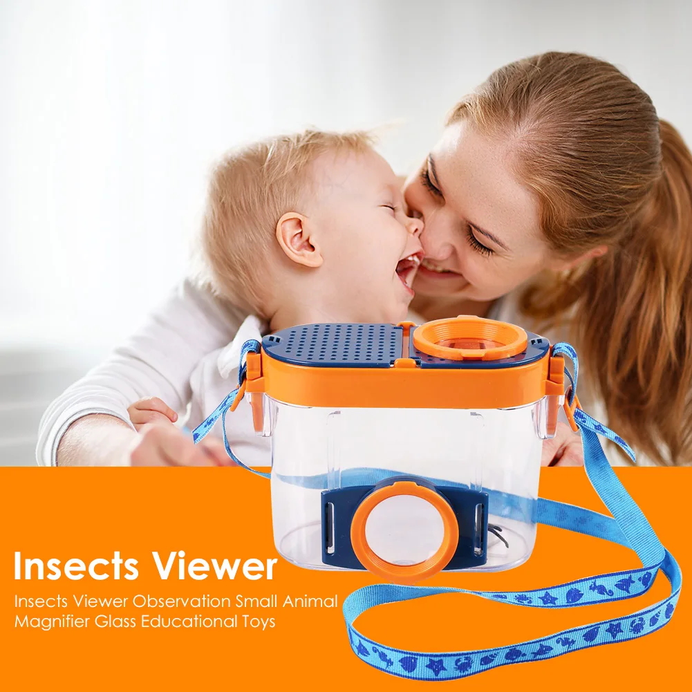 Caja de observaci&oacute;n de insectos port&aacute;til, utensilios de ense&ntilde;anza de exploraci&oacute;n de ciencia infantil, juguetes de recipientes para experimentos, Juguetes Divertidos para ni&ntilde;os-1