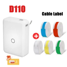 Niimbot D110 Label Printer Cable Label Maker Wireless Printer Tape Included Multiple Templates Available for Phone Office Home