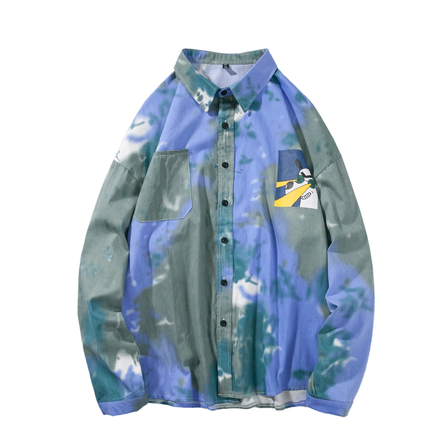 Printed Hawaiian Relaxed Version Beach Shirt for Men 2021 Summer Long Sleeve  Shirts Mens Holiday Vacation Clothing Chemise