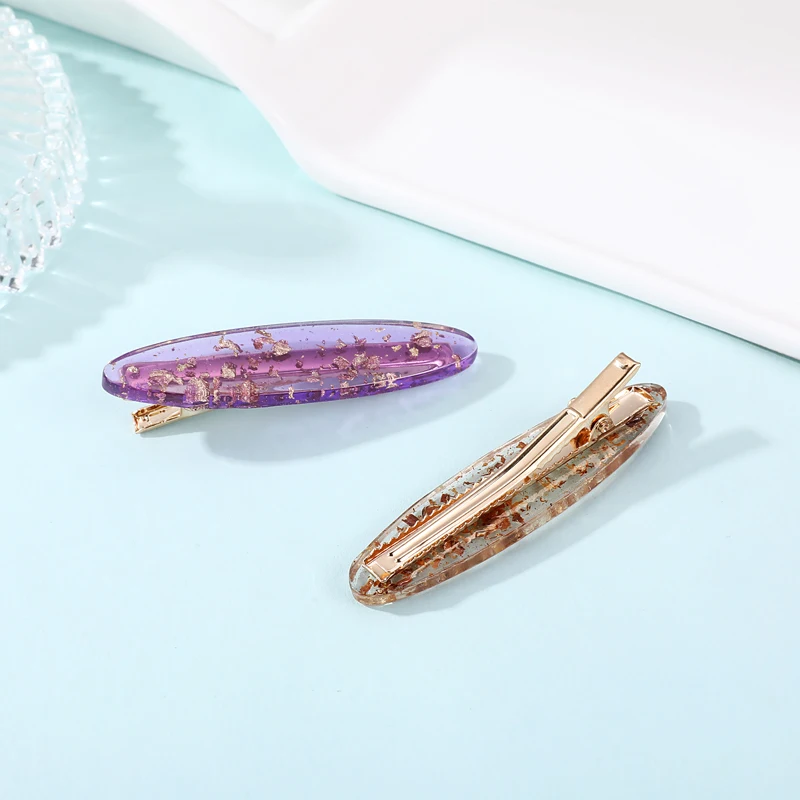 

New Fashion Women Girls Acrylic Hollow Waterdrop Rectangle Hair Clips Tin Foil Sequins Hairpins Barrettes Headbands Accessories