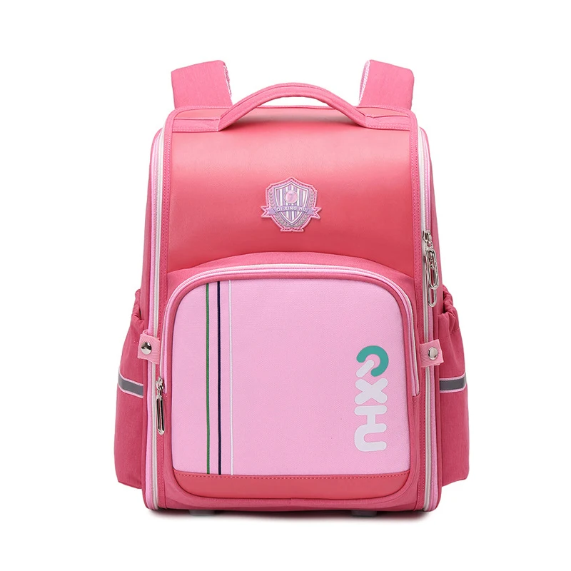 Модный Детский водонепроницаемый рюкзак для детей, ортопедические школьные ранцы, вместительная легкая сумка для книг с ночной предупреди...